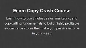 Nate Schmidt Ecom Copy Crash Course