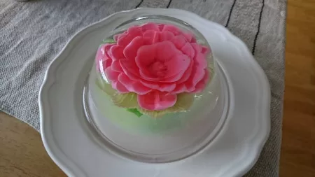 How to make flower jelly cake How to make flower jelly cake