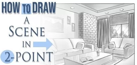 Drawing a Scene in 2 Point Perspective Drawing a Scene in 2 Point Perspective