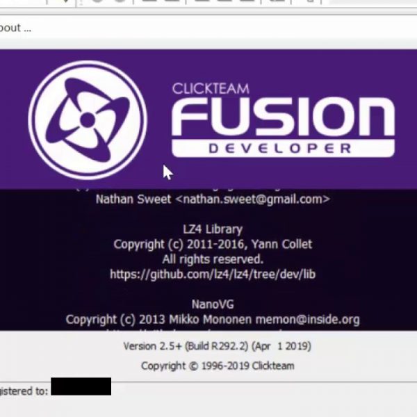 Clickteam Fusion Developer 2.5 R292.22