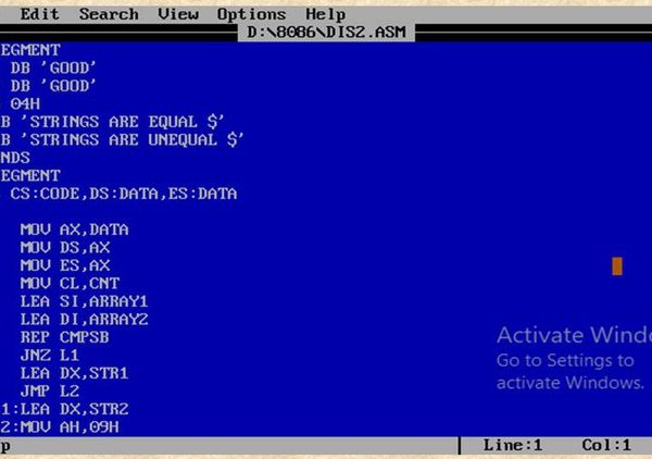 Assembly Language Programming of 8086 processor for Beginner