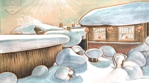 Leather Carving Course Snow Scene