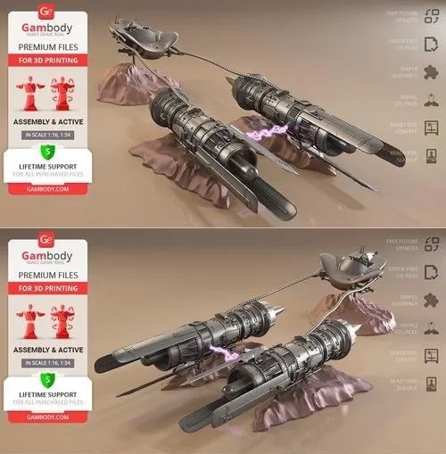 Anakins Podracer 3D Print Model