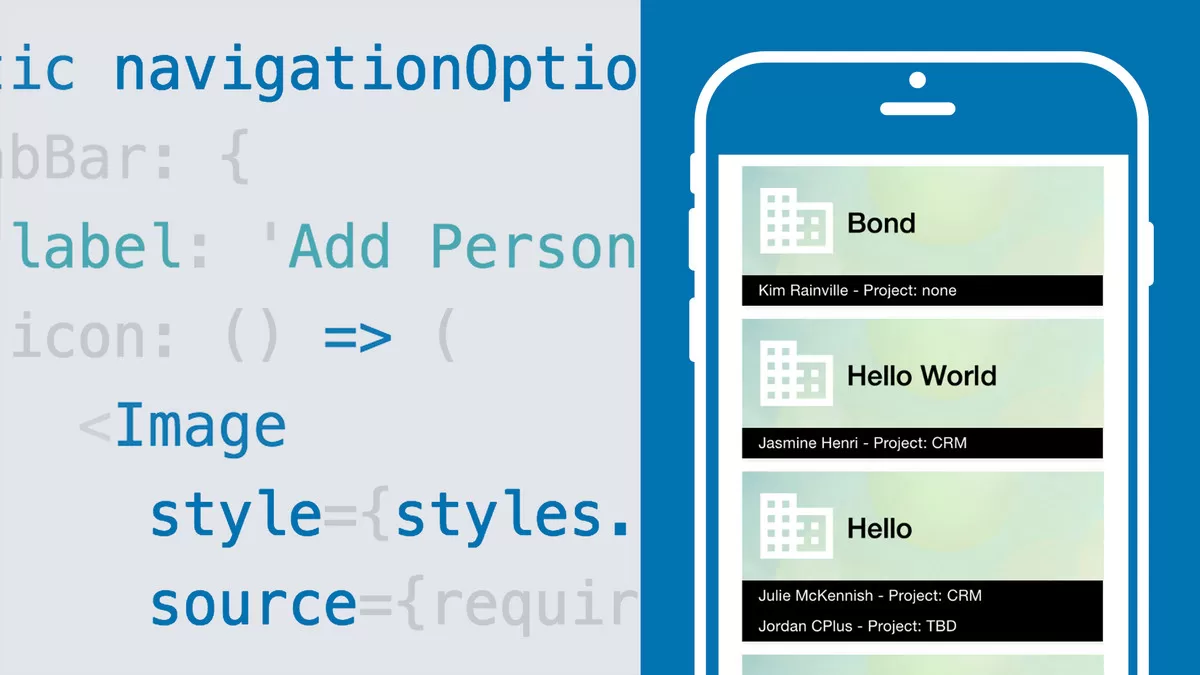 Create a CRM Mobile Application with React Native Create a CRM Mobile Application with React Native