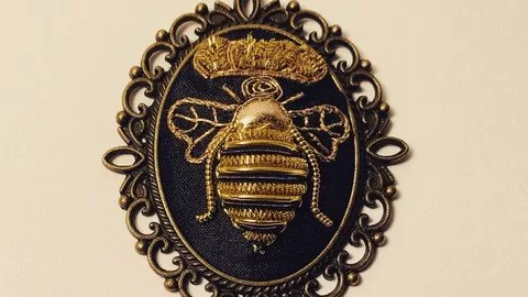 Introduction To Goldwork Embroidery With Queen Bee Project