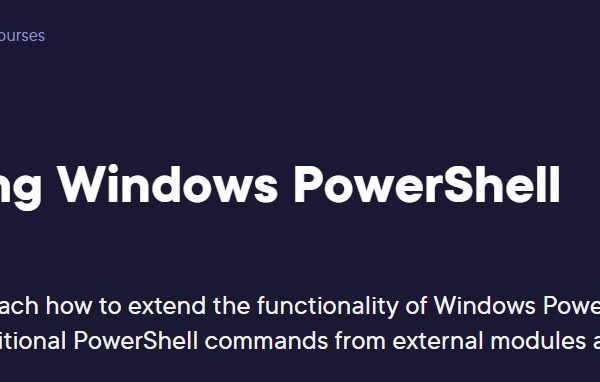Extending Windows PowerShell