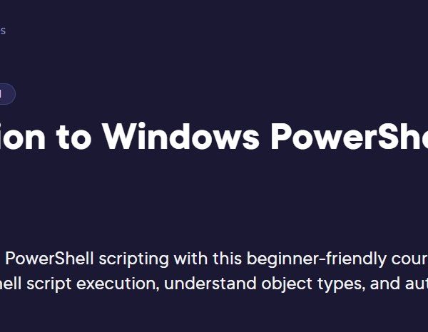 Introduction to Windows PowerShell Scripting