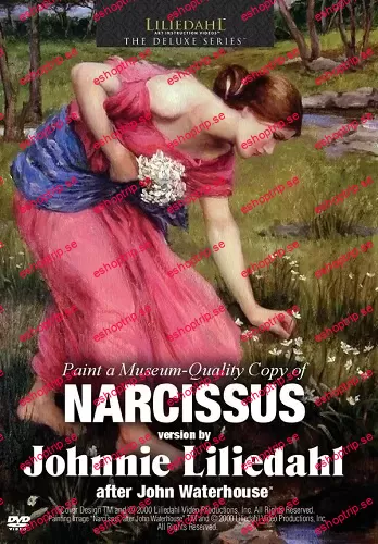 Oil Painting Instruction Narcissus after J.W. Waterhouse by Johnnie Liliedahl Oil Painting Instruction Narcissus after J.W. Waterhouse by Johnnie Liliedahl - Image 1