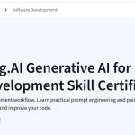 Coursera - DeepLearning.AI Generative AI for Software Development Skill Certificate