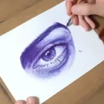 Drawing a Realistic Eye with Ballpoint Pen