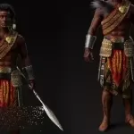 Hyper Realistic African Male Warrior