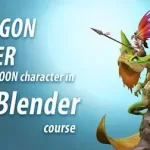 Dragon Rider 3D Cartoon Character In Blender Course