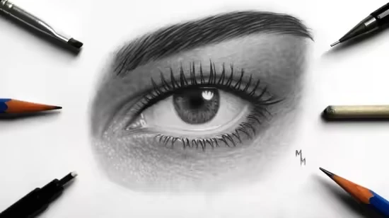 Drawing a Realistic Eye with Graphite Drawing a Realistic Eye with Graphite - Image 1