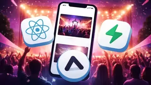 React Native , Expo , Supabase Build An Events Booking App React Native , Expo , Supabase : Build An Events Booking App - Image 1